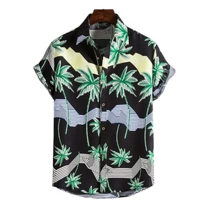 Full Printing Spring Summer Men Hawaiian Beach Shirt And Shorts <b>Sets</b> Hawaiian Ins Shirt - Product Image 4