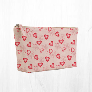 New Innovative Cotton Eco Sustainability SpringHeart Print Pouch Custom <b>Home</b> <b>Textile</b> SAI IMPEX Tamil Nadu Export Manufacturer - Product Image 3