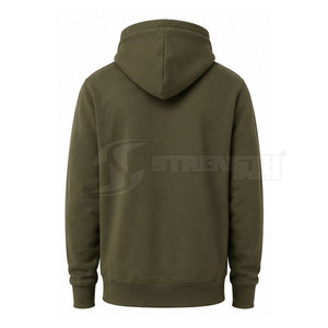 Sudaderas con cremallera para hombre, estilo simple con cremallera frontal completa, corte relajado y comodidad diaria, sudaderas básicas con cremallera. - Product Image 3