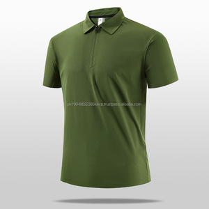 Camiseta Deportiva Casual para Hombre, Diseño Moderno con Media Cremallera, Secado Rápido, 180 Gramos, Cuello Vertical, Estilo Polo, Color Sólido - Product Image 5
