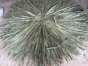 หญ้าทะเลธรรมชาติจากเวียดนามแผงหลังคาร่มสีเหลือง/สีเขียวธรรมชาติ1.6เมตร2.6เมตรชายหาดรีสอร์ทลานบ้านโรงแรมที่บังแดด - Product Image 4