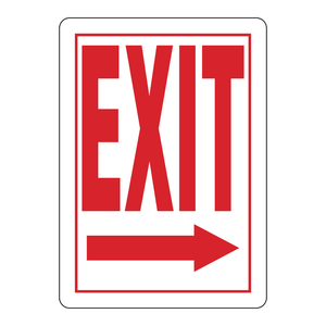 Panneau de sortie en PVC durable Brady, marqueur de route d'urgence pour les installations industrielles et commerciales - Product Image 3