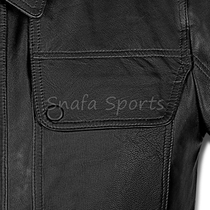 Men's Premium Custom Logo OEM <b>Western</b> Leather <b>Jackets</b> Windproof Auto & Motorcycle Wear Size Feature Leather <b>Jacket</b> - Product Image 3