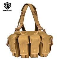 Sac à dos tactique léger Hongkai en gros, pochette pour chargeur, gilet de poitrine AK, chasse, tir, entraînement de combat en extérieur