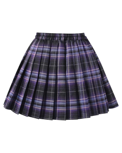 กระโปรงนักเรียนเด็กผู้หญิงลายสก็อตผ้าแฟลนเนลจีบเอวสูงมินิ 100% ผ้าฝ้ายย้อมเส้นด้าย เนื้อนุ่ม ระบายอากาศได้ดี - Product Image 5