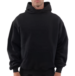 โรงงานผลิตเสื้อฮู้ดดี้หนาแบบซิปสำหรับฤดูใบไม้ร่วง/ฤดูหนาว รับผลิตตามสั่ง (OEM) ปักโลโก้ได้ ผลิตจากโพลีเอสเตอร์/คอตตอน สำหรับผู้ชาย ขายส่ง - Product Image 3