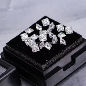 Diamant cultivé en laboratoire HPHT meilleure qualité CVD coupe princesse taille personnalisée DEF couleur VVS 1 qualité de Surat Meilleur prix pierres de laboratoire fantaisie - Product Image 2