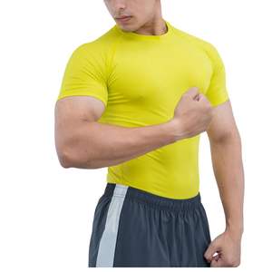 Camiseta de Compresión de Manga Corta para Hombre, Personalizada, al por Mayor, de Secado Rápido, Transpirable, para Gimnasio, Entrenamiento, Running, Fitness, Deportes - Product Image 2