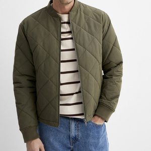 <b>Mens</b> Stand Collar Bomber <b>Jacket</b> Modern <b>Casual</b> Full Zip Coat Breathable <b>Lightweight</b> Fashion Outerwear Daily Street Wear OEM - Product Image 1