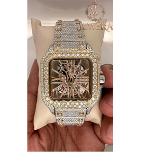 Best Quality Mossinate Luxury Stainless Steel Gold and Silver Diamond <b>Watch</b> High End Timepiece with Water Resistant Features - Product Image 1