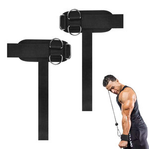 Sangles de poignet réglables en néoprène double avec anneau en D pour haltérophilie, musculation et powerlifting – Faible MOQ – Vente en gros - Product Image 6