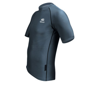 T-shirt de compression tricoté respirant de qualité supérieure, vêtements de sport écologiques, tenue d'entraînement extensible, évacuation de l'humidité, confort pour la salle de sport - Product Image 4