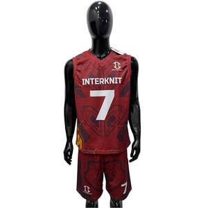 ชุดบาสเก็ตบอลแบบ OEM สั่งทำได้ ผ้าโพลีเอสเตอร์ 100% ระบายอากาศได้ดี คุณภาพสูง ตัดเย็บแบบไร้รอยต่อ สีและขนาดตามสั่ง - Product Image 1