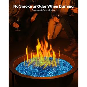 Perlas de Vidrio para Chimenea Resistentes a Altas Temperaturas, 20 Lbs/9.0 kg, Perlas de Vidrio Reflectantes de 3/4 de Pulgada para Fogatas, Perlas de Vidrio de Cristal - Product Image 4