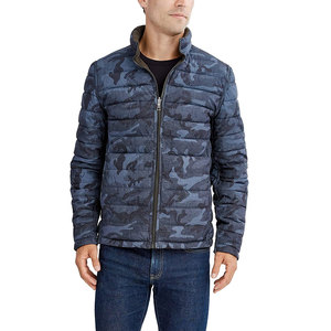 Customizable <b>Men</b> Bubble Puffer <b>Jacket</b> Front Quick Dry Breathable Winter Wear High Street Style Stand Collar OEM ODM Service - Product Image 4