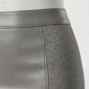 Jupe crayon mini en similicuir taille haute pour femme, couleur unie, style sexy, à porter toute l'année - Product Image 5