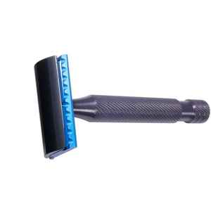 Men's Double <b>Edge</b> Stainless Steel Razor <b>Black</b> Matte Wet Shaving Safety Razor with Custom Logo Razors for Face Body Use - Product Image 6