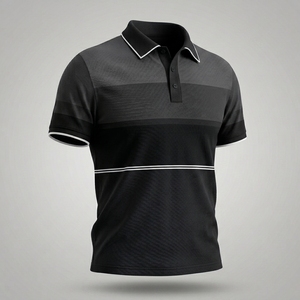 Polo en Coton Tricoté de Luxe pour Homme – Haut d'Été Professionnel avec Broderie 3D, Séchage Rapide et Respirant - Product Image 5