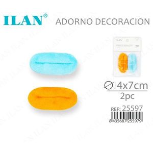 ILAN Ornements Décoratifs 4x7cm 2 pièces Chiffons de Nettoyage - Product Image 3
