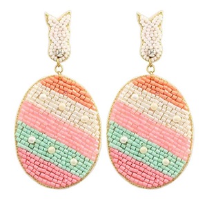 Pendientes con colgante de cuentas en forma de corazón, estilo bohemio para mujer, color arcoíris, regalo de joyería de moda - Product Image 6