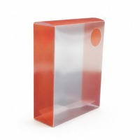 Boîte en plastique transparent PET personnalisée en matériaux recyclés avec trou de suspension, pliable, pour emballage de vaisselle pour bébé, épaisseur 0,3-0,5 mm, rectangulaire