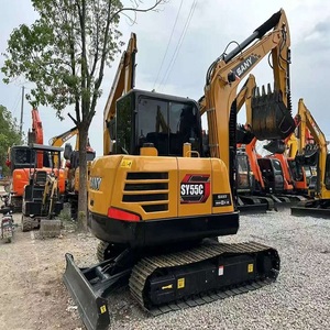 รถขุดตีนตะขาบขนาดเล็ก รุ่นพรีเมียม Sany Sy55c สำหรับขาย เครื่องจักรไฮดรอลิกประสิทธิภาพสูง ออกแบบมาเพื่อการก่อสร้างและงานดิน - Product Image 5