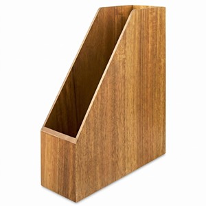 Organizador de Archivos Rectangular de Madera de Acacia Aqdus Saleem, Estilo Moderno de Mediados de Siglo, Almacenamiento de Escritorio Hecho a Mano, Venta al Por Mayor - Product Image 4