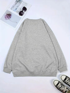 เสื้อฮู้ดผู้หญิงลายแมวน่ารัก พิมพ์ลายเสื้อสเวตเชิ้ตผ้าฟลีซแขนยาวสำหรับผู้หญิง แฟชั่นเสื้อผ้ากีฬาให้ความอบอุ่นแบบพื้นฐาน - Product Image 6