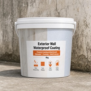 Revestimiento Elástico Impermeable 1K Resistente a la Intemperie para Reparación de Grietas, Bajo en COV, Ecológico, para Grietas en Materiales Envejecidos - Product Image 1