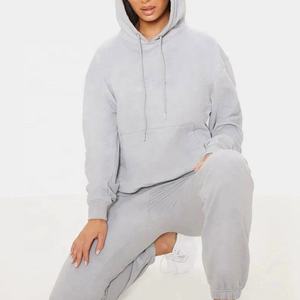 Vente en gros de sweats à capuche surdimensionnés pour femmes, 100% coton molletonné, respirant, coupe-vent, hiver, lavé, brodé, grande taille - Product Image 3