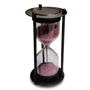 Reloj de Arena de Lujo de Latón Antiguo, Temporizador de Arena de Metal de 15, 30 y 60 Minutos para Decoración de Hogar, Oficina y Escritorio, Productividad y Gestión del Tiempo - Product Image 2