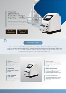 Portable Chemical Resistance Intelligent <b>Smart</b> High Quality Peristaltic Pump for Sale - Product Image 2