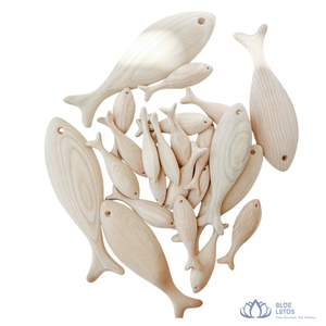 [VENTE CHAUDE] Sculpture de poisson en bois sculpté Art Déco, légère, pour table, écologique, décoration de bureau, maison, salon, cadeau - Product Image 1