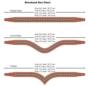 Sier สายรัดคิ้วหนังสีน้ำตาลดำคริสตัลทรงสี่เหลี่ยมดีไซน์เนอร์ขี่ม้าสไตล์ตะวันตกที่มั่นคงของม้าแฟนซี - Product Image 3