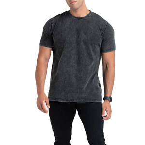 Camiseta de Hombre con Logotipo Personalizado, de Alta Calidad, Lavada al Ácido, de Manga Corta, Transpirable, de Secado Rápido, Fabricación OEM, 100% Algodón - Product Image 5