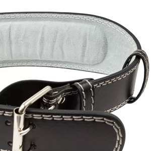 Ceinture de musculation en cuir véritable souple personnalisée, design professionnel réglable, entraînements quotidiens en salle de sport, sécurité en matière de fitness - Product Image 5