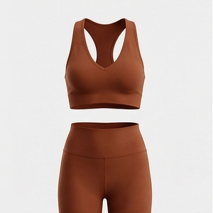 Conjunto de Yoga sin Costuras de Secado Rápido para Mujer, Sujetador Deportivo Reversible, Leggings Transpirables, Ropa Deportiva, Color Personalizado - Product Image 1