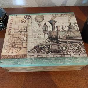 Boîte en bois imprimée en gros, boîte à bijoux décorative, boîte de rangement en bois imprimée pour emballage cadeau, prix d'usine personnalisé - Product Image 4