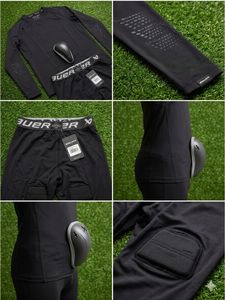 Conjunto de Ropa Interior Térmica para Hockey B A U E R: Camiseta de Compresión Acolchada y Pantalones Deportivos con Protección - Transpirable para Hombre - Product Image 5