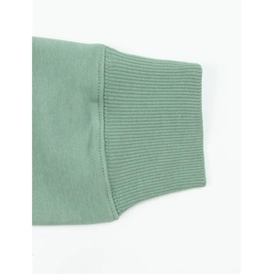 Men's Solid <b>Green</b> Crew Neck Pullover Sweatshirt Regular Fit Knitted Cotton Casual Autumn Wear - Product Image 5