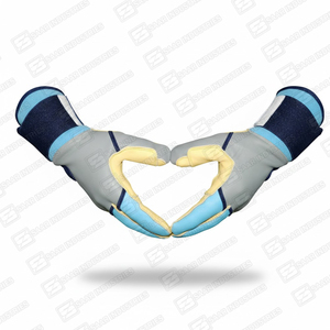 SAAR INDUSTRIES Professional High Quality Durable Soft Lightweight Long Cuff Double <b>Strap</b> Cowhide Leather Ambidextrous Training - Product Image 5