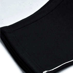 Pantalones Deportivos Negros para Hombre, Cintura Elástica con Cordón, Franja Lateral, Tejido Informal para Otoño - Product Image 2