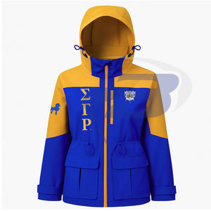Chaqueta Impermeable de Alta Calidad para Mujer, con Capucha, Estilo Universitario, de la Hermandad Sigma Gamma Rho SGR - Product Image 2
