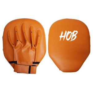Guantes de Boxeo de Piel Sintética PU Azules OEM Personalizados de Alta Calidad, Duraderos, Transpirables, con Almohadilla Curva para Entrenamiento de Artes Marciales - Product Image 3