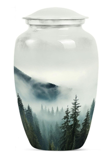 Urnes funéraires modernes décoratives en bois naturel, faites à la main, style américain, pour hommes et femmes, avec logo personnalisé - Product Image 3