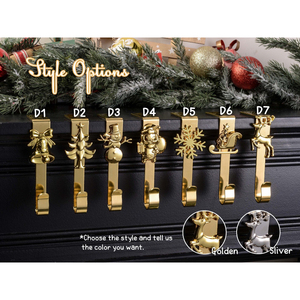 Soporte para Calcetines Navideños de Metal Ecológico Plateado, Juego de 7 Soportes para Calcetines, Suministro Directo de Fábrica desde India - Product Image 6