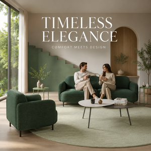 Juego de Sofás Tapizados de Lujo con Silueta Curva Moderna y Construcción Duradera de Madera de Roble Americano para una Decoración Interior Elegante - Product Image 4