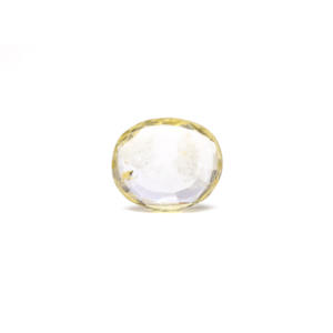 Yellow Sapphire Loose Gemstone 6.07 Carat Oval Cut for Fine Jewelry - Product Image 2