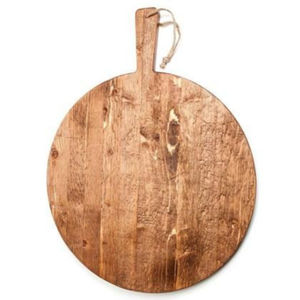 Tabla de Cortar y Picar para Cocina, Ecológica, Redonda, de Bambú, con Asa, Pala para Pizza de Madera y Bandeja para Servir, Buen Precio - Product Image 6