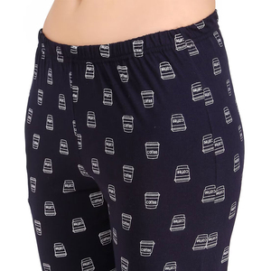 Ensemble de pyjama pour femmes OEM, léger et respirant, 100% coton, personnalisable, vêtements de nuit doux, vente en gros - Product Image 5